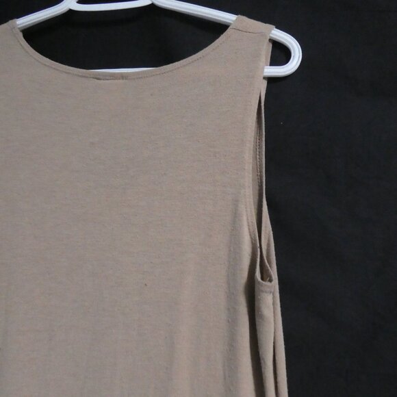 VENUS | large | Beige Sleeveless Maxi Dress | Slit Bottom Side | Preloved - Picture 10 of 14